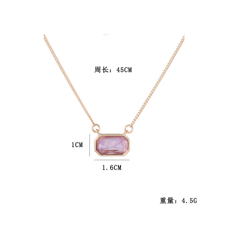 Natural crystal Amethyst necklace Herringbone Necklace for Women Dainty Necklace tiger eye Pendant clear quartz necklace Choker Necklaces Fashion Jewelry Gift for Women