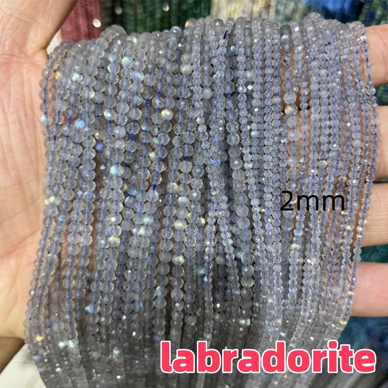 3-5mm Natural Mini gemstone Crystal Beads faceted beads (38-39cm)/stand DIY Tiny crystal amethyst rose quartz garnet lilac lavender prtidot clear quartz aquamarine small beads