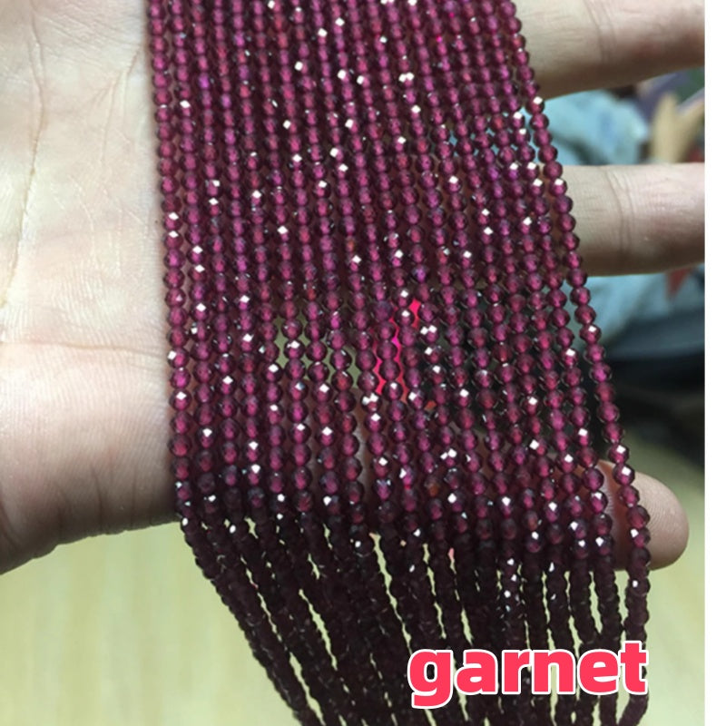 3-5mm Natural Mini gemstone Crystal Beads faceted beads (38-39cm)/stand DIY Tiny crystal amethyst rose quartz garnet lilac lavender prtidot clear quartz aquamarine small beads