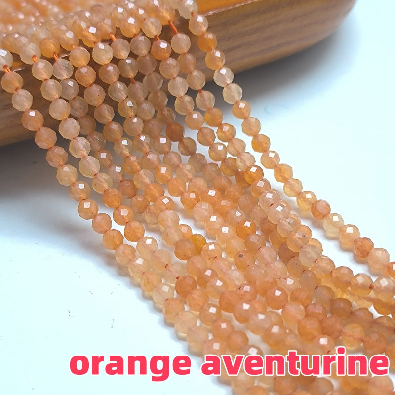 3-5mm Natural Mini gemstone Crystal Beads faceted beads (38-39cm)/stand DIY Tiny crystal amethyst rose quartz garnet lilac lavender prtidot clear quartz aquamarine small beads