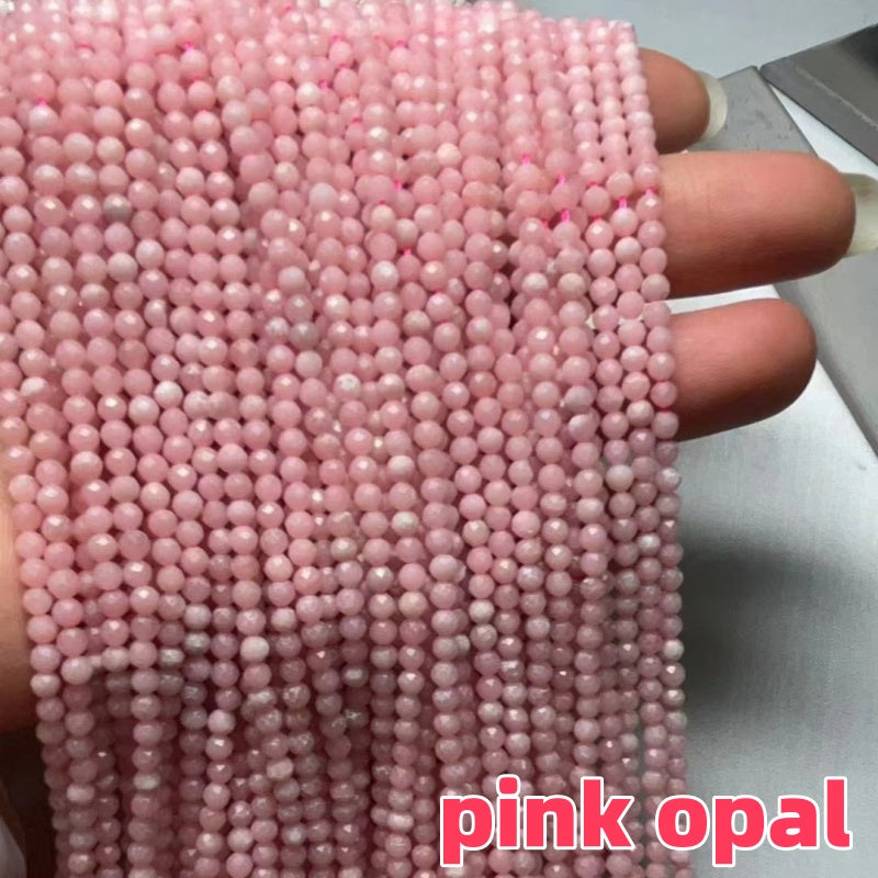 3-5mm Natural Mini gemstone Crystal Beads faceted beads (38-39cm)/stand DIY Tiny crystal amethyst rose quartz garnet lilac lavender prtidot clear quartz aquamarine small beads
